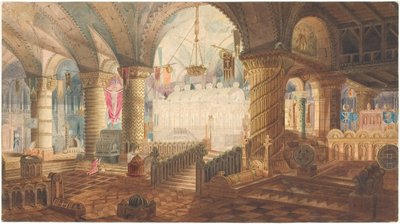 Interior de iglesia de Aron Wallick