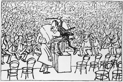 Gustav Mahler dirigiendo, de 