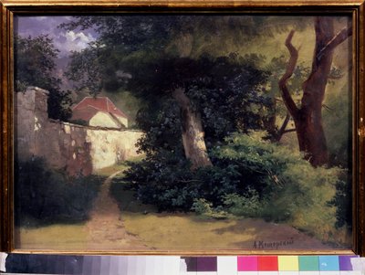 Día soleado (Un día soleado). Obra de Arseni Ivanovich Meshchersky (1834-1902), óleo sobre cartón. Arte ruso del siglo XIX. Galería Estatal Tretyakov, Moscú de Arseniy Ivanovich Meshchersky