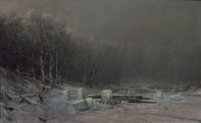 Invierno. Rompiendo el hielo de Arseniy Ivanovich Meshchersky