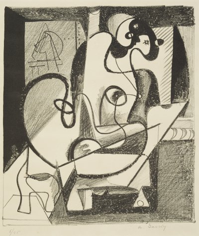 Pintor y modelo de Arshile Gorky
