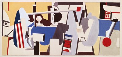 Estudio para el mural del Edificio de la Administración, Aeropuerto de Newark, Nueva Jersey de Arshile Gorky