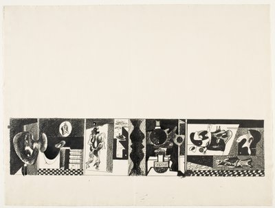 Sin título, c.1931/32 (pluma y tinta sobre lápiz de grafito) de Arshile Gorky
