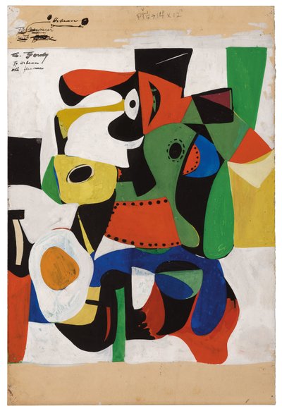 Sin título, c.1941 (grafito y gouache sobre papel) de Arshile Gorky
