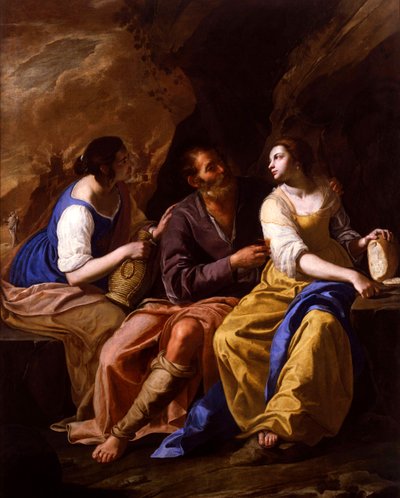 Italiano:  Lot e le sue figlie Lot y sus hijas de Artemisia Gentileschi