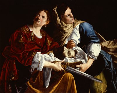Judith y su criada con la cabeza de Holofernes (óleo sobre lienzo) de Artemisia Gentileschi