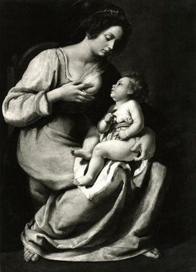 Madonna de las cerezas de Artemisia Gentileschi