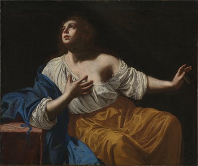 María Magdalena penitente, c.1640 (óleo sobre lienzo) de Artemisia Gentileschi