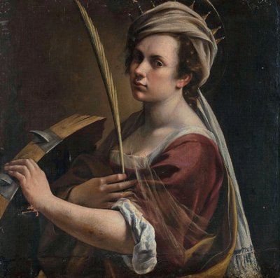 Autorretrato como Santa Catalina de Alejandría de Artemisia Gentileschi
