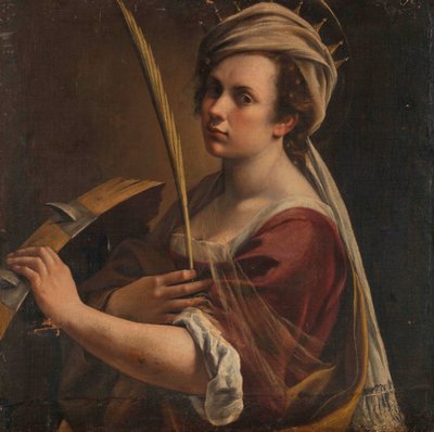 Autorretrato como Santa Catalina de Alejandría, c.1616 de Artemisia Gentileschi