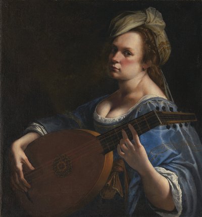 Autorretrato como jugadora de laúd de Artemisia Gentileschi