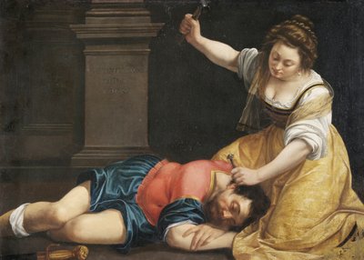 Yael matando a Sísara - Jael y Sísara de Artemisia Gentileschi