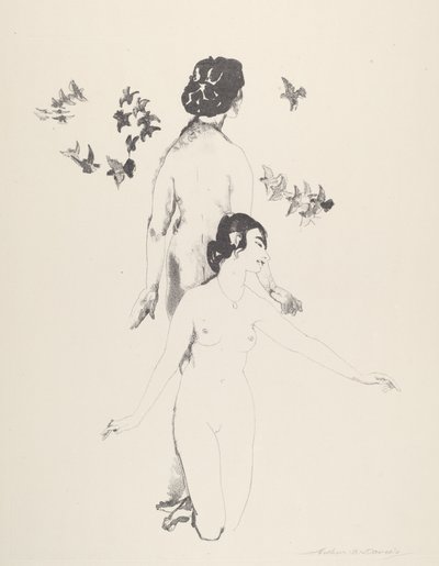 Palomas en círculo de Arthur B. Davies
