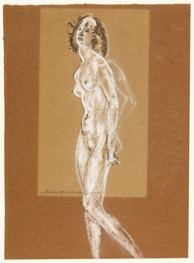 Desnudo femenino de pie de Arthur B. Davies