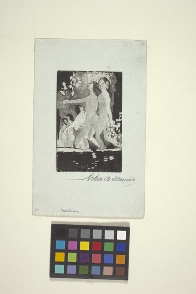 Nocturno (grabado) de Arthur Bowen Davies