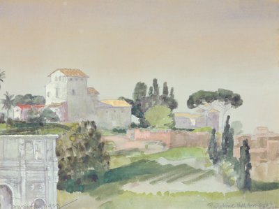 Colina Palatina desde el Coliseo, 1927 de Arthur Bowen Davies