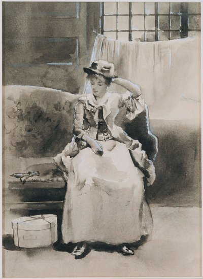 Sin título (Mujer sentada) de Arthur Bowen Davies