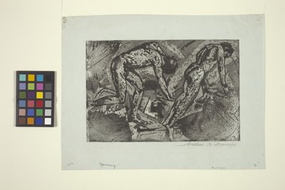 Sublevación (aguafuerte y aguatinta) de Arthur Bowen Davies