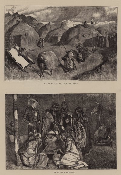 Un Campamento Pawnee en Pleno Invierno de Arthur Boyd Houghton
