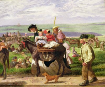 En la playa, Pegwell Bay, cerca de Ramsgate de Arthur Boyd Houghton