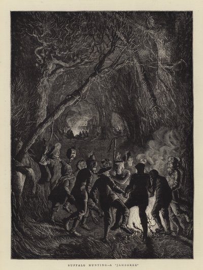 Caza de Búfalos, una Jamboree de Arthur Boyd Houghton