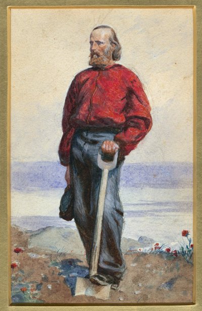 Giuseppe Garibaldi en la isla de Capri de Arthur Boyd Houghton