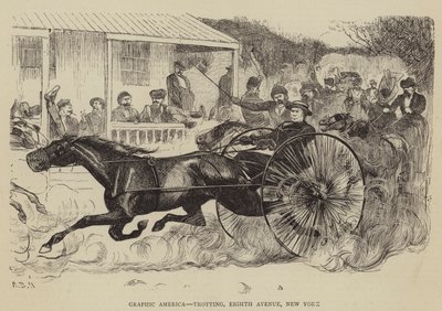 América gráfica, trote, Octava Avenida, Nueva York de Arthur Boyd Houghton