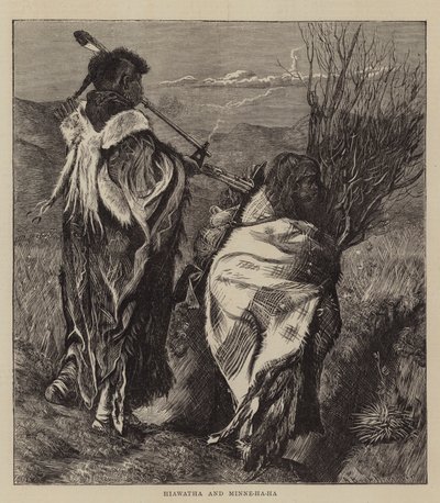 Hiawatha y Minne-ha-ha de Arthur Boyd Houghton