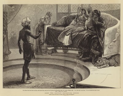 Juan el Bautista reprendiendo a Herodes de Arthur Boyd Houghton