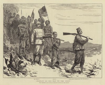 Stanley en su Camino a la Costa de Arthur Boyd Houghton