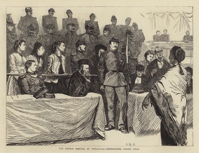 Los Consejos de Guerra en Versalles, Petroleuses en juicio de Arthur Boyd Houghton