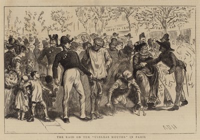 La redada en las bocas inútiles en París de Arthur Boyd Houghton