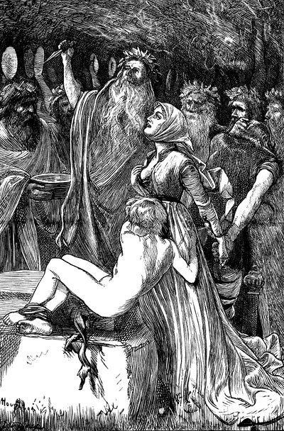 La víctima, 1868 de Arthur Boyd Houghton