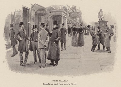 "El Rialto" (grabado) de Arthur Burdett Frost