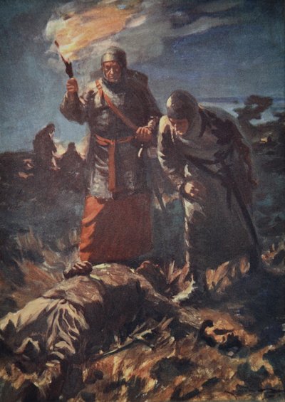 En vano buscaron su cadáver entre los muertos, ilustración de 
