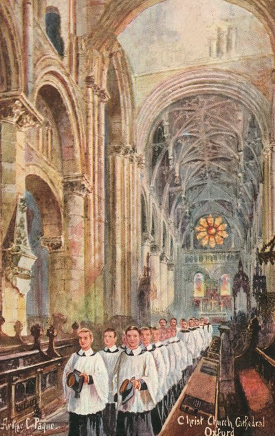 Coro de la Catedral de Christ Church, Oxford, Oxfordshire de Arthur Charles Payne