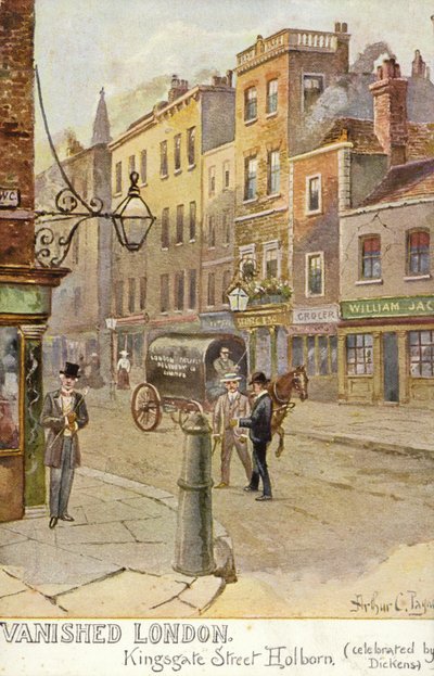 Londres desaparecido - Kingsgate Street, Holborn (celebrado por Dickens) de Arthur Charles Payne