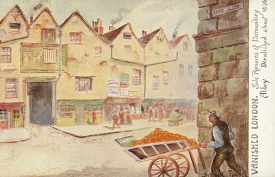 Londres desaparecido - Únicos restos de la Abadía de Bermondsey, demolida alrededor de 1896 de Arthur Charles Payne