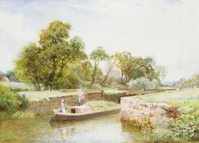 Esclusa de Stratford (acuarela) de Arthur Claude Strachan