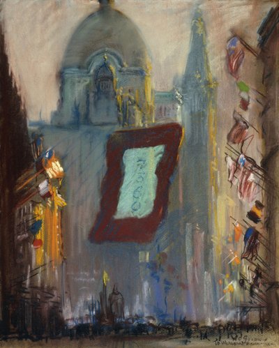 Nueva York con banderas de Arthur Clifton Goodwin