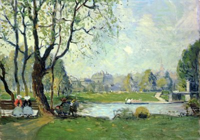El Jardín Público de Boston en primavera de Arthur Clifton Goodwin