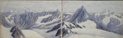 Vista desde el Breithorn de Arthur Cust