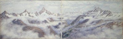 Vista desde el Breithorn de Arthur Cust