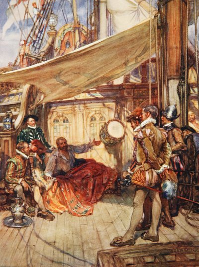 Tambor de Drake, ilustración de 