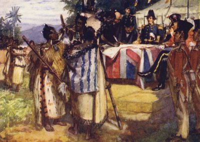 Firma del Tratado de Waitangi de Arthur David McCormick