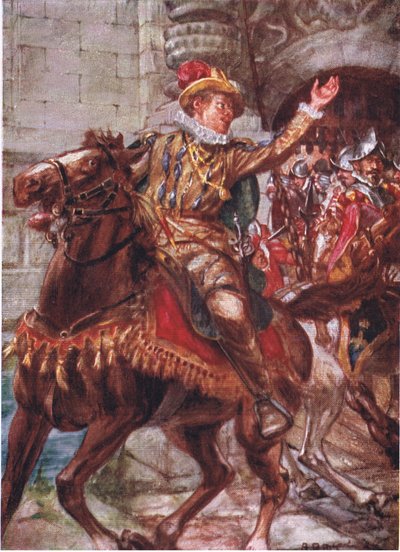 Ahí está tu ciudad, muchachos. Vayan a tomar posesión de ella, ilustración de Romance de la Historia: Los Países Bajos, años 1920 de Arthur David McCormick