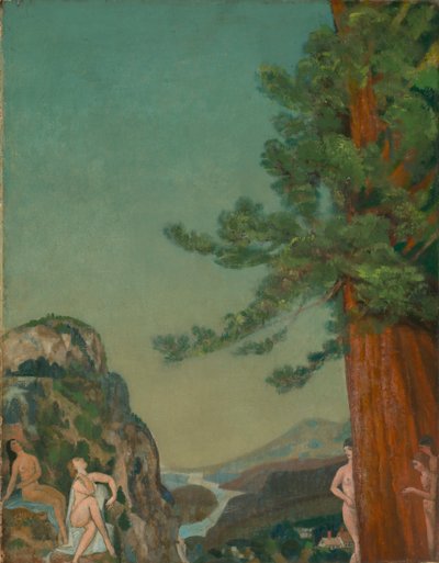 En los acantilados, ca. 1898 de Arthur Davies