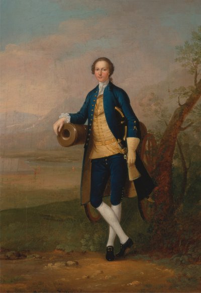 Caballero con un cañón de Arthur Devis