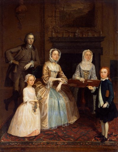 Sr. y Sra. Richard Bull y familia, 1730-80 de Arthur Devis
