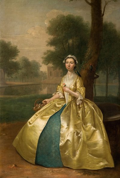 Retrato de una mujer en oro de Arthur Devis